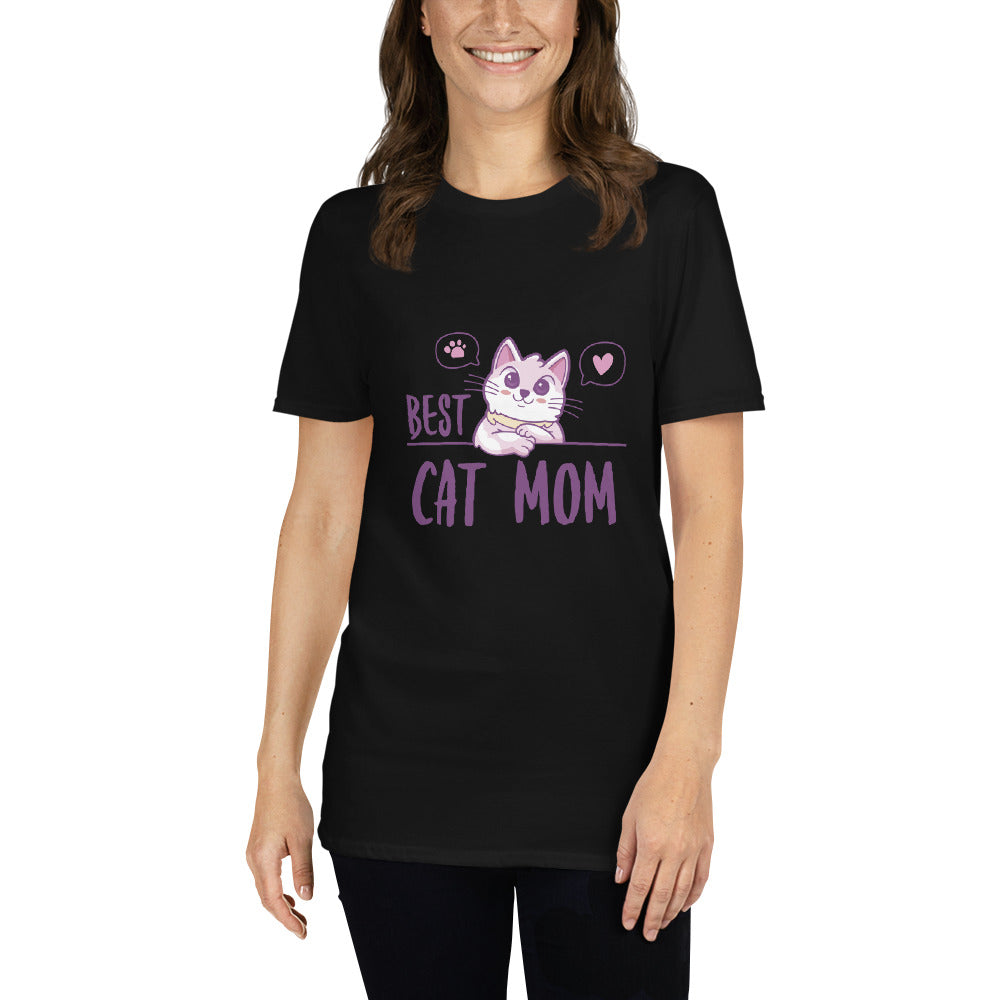 Best Cat Mom Short-Sleeve Unisex T-Shirt