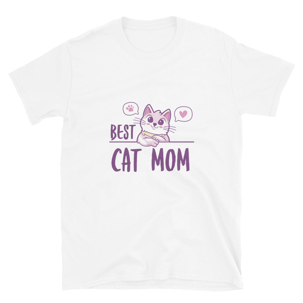 Best Cat Mom Short-Sleeve Unisex T-Shirt