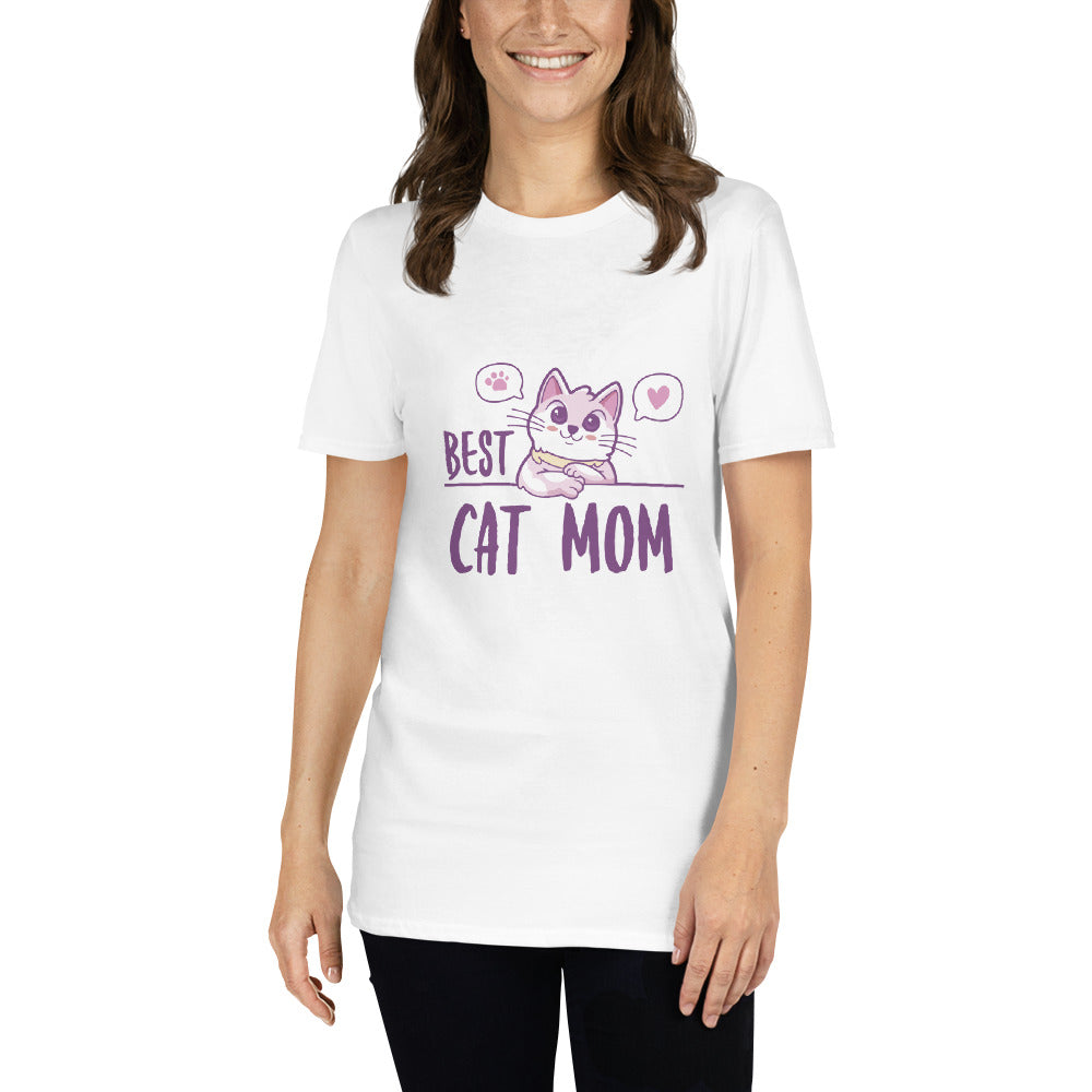 Best Cat Mom Short-Sleeve Unisex T-Shirt