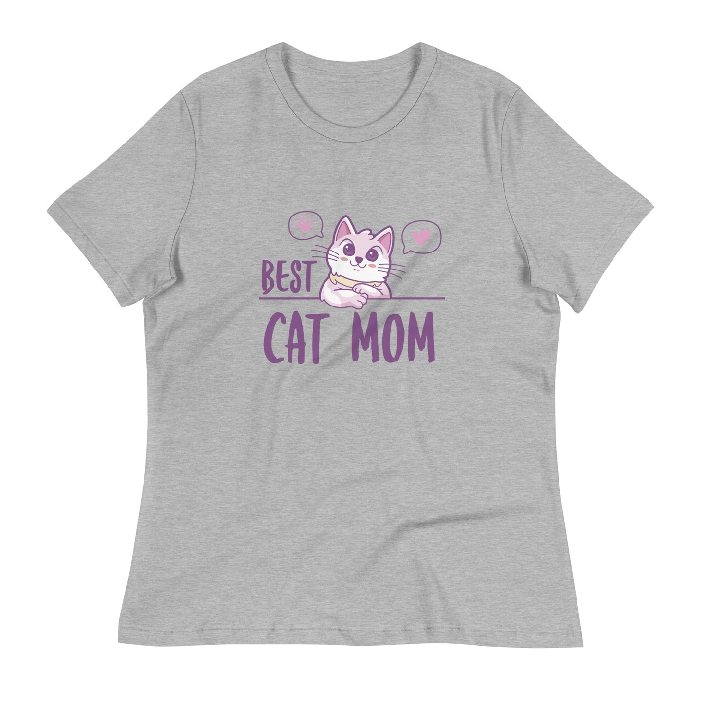 Best Cat Mom Women's Relaxed T-Shirt