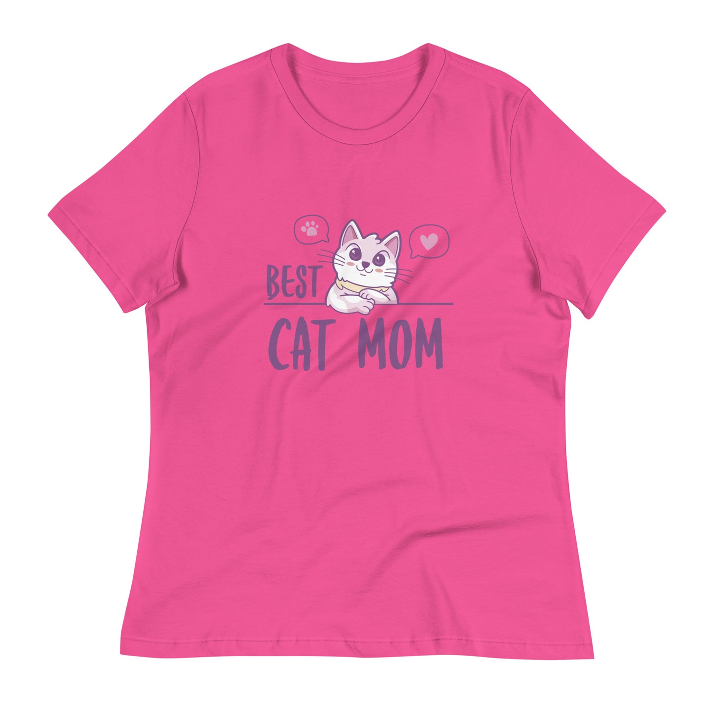 Best Cat Mom Women's Relaxed T-Shirt