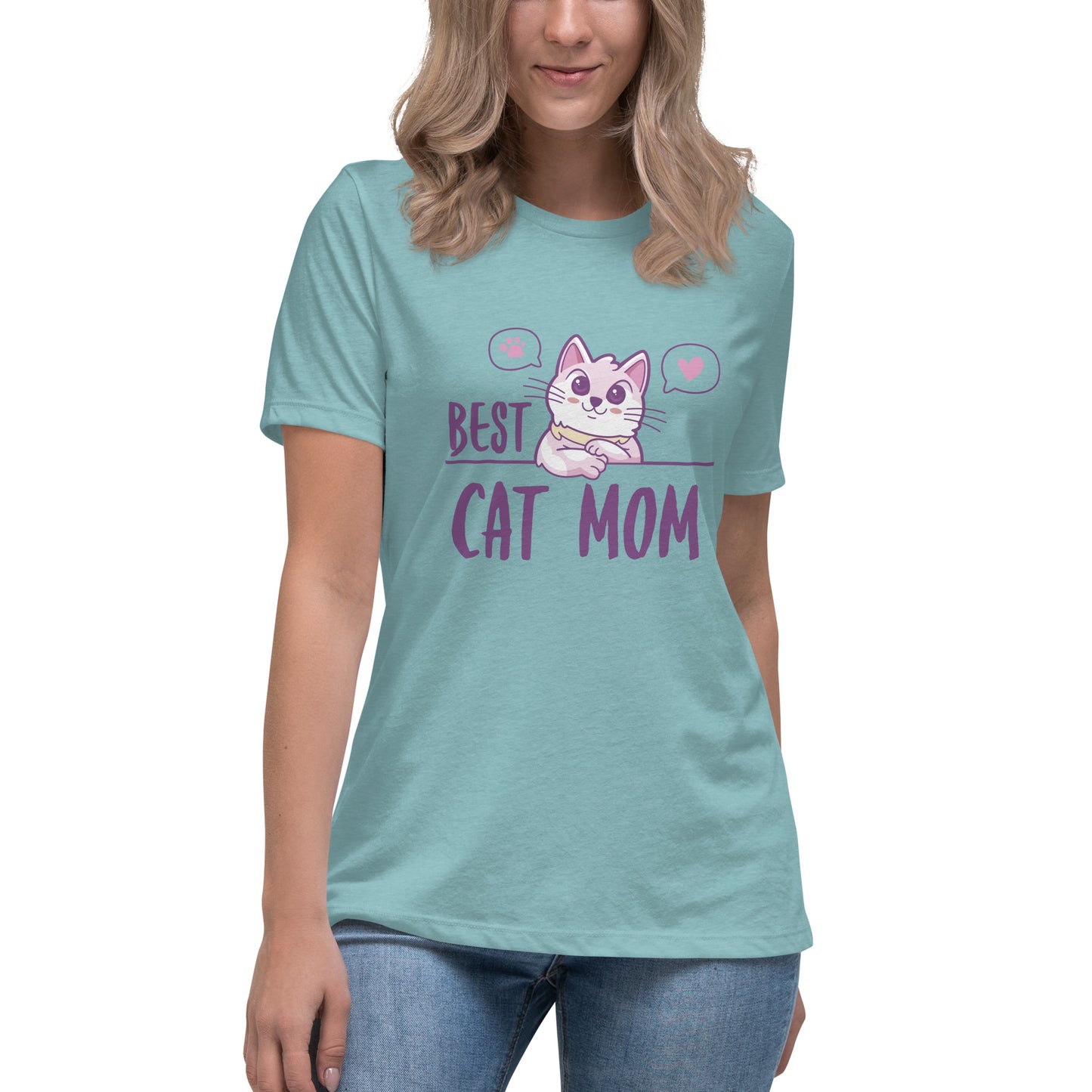 Best Cat Mom Women's Relaxed T-Shirt