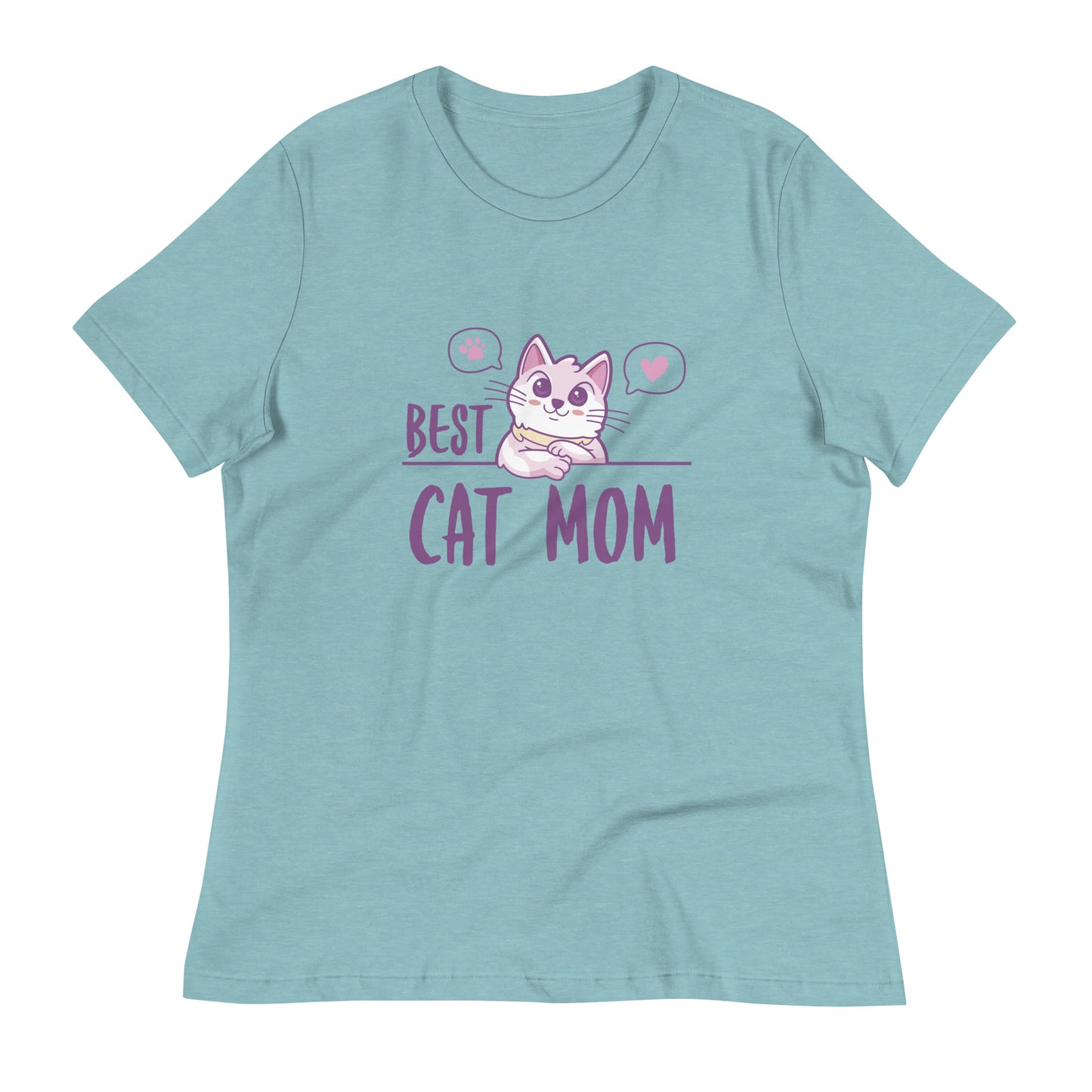 Best Cat Mom Women's Relaxed T-Shirt