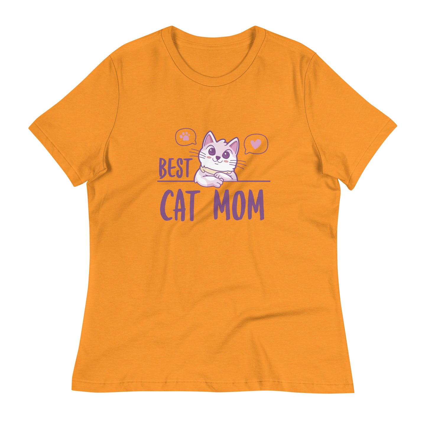 Best Cat Mom Women's Relaxed T-Shirt