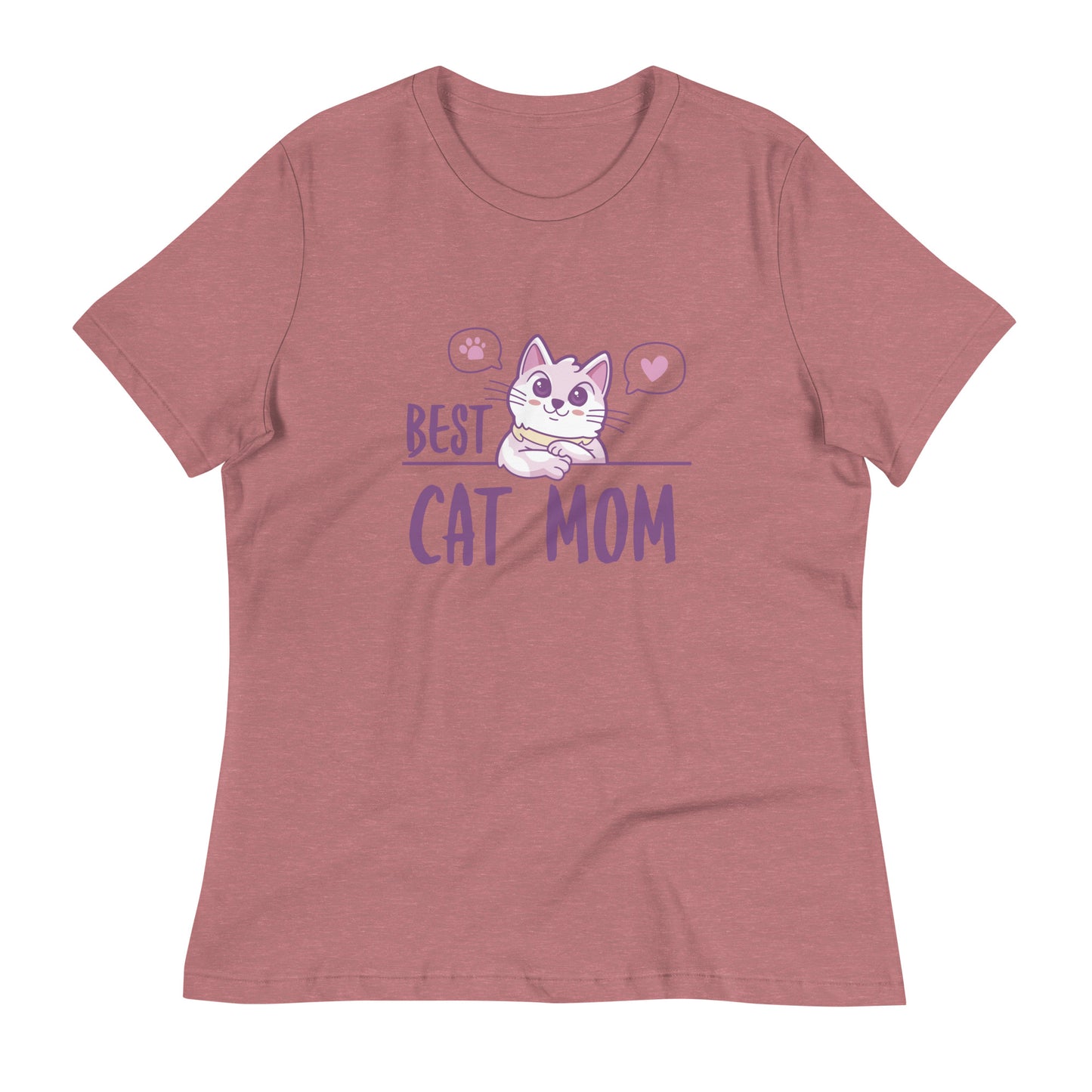 Best Cat Mom Women's Relaxed T-Shirt