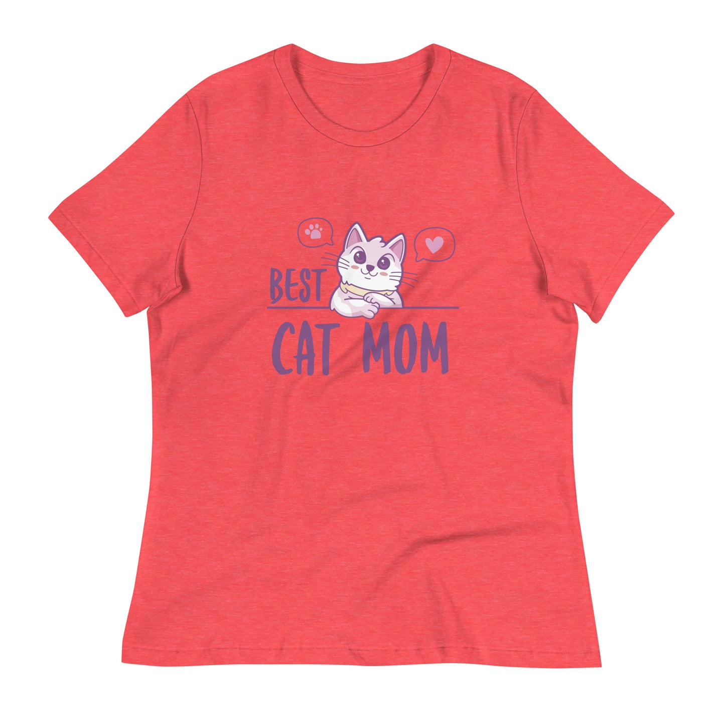 Best Cat Mom Women's Relaxed T-Shirt