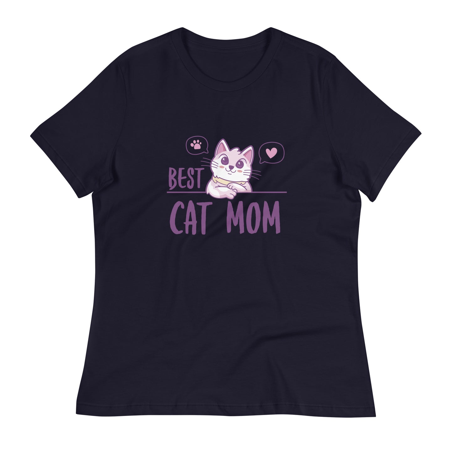 Best Cat Mom Women's Relaxed T-Shirt