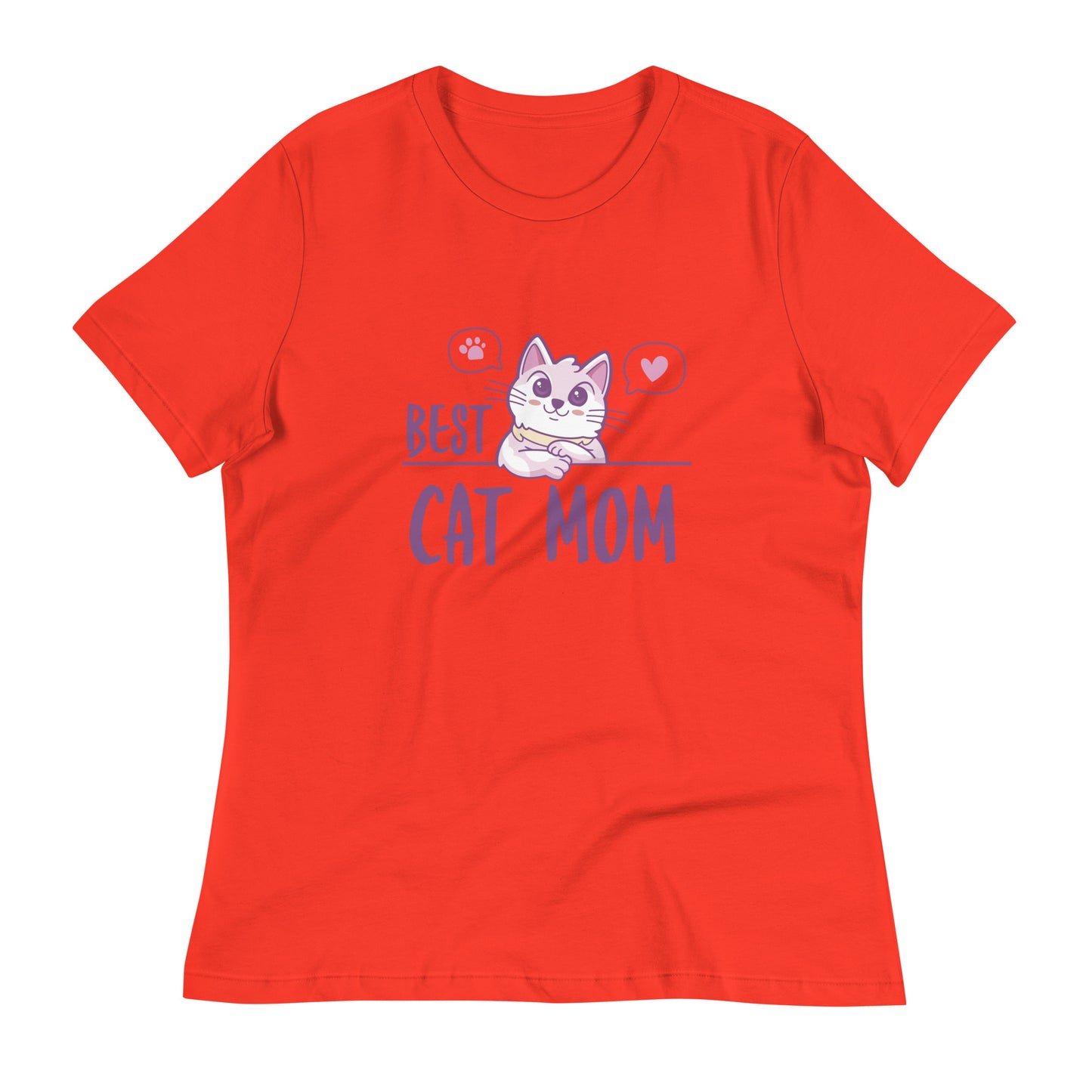 Best Cat Mom Women's Relaxed T-Shirt