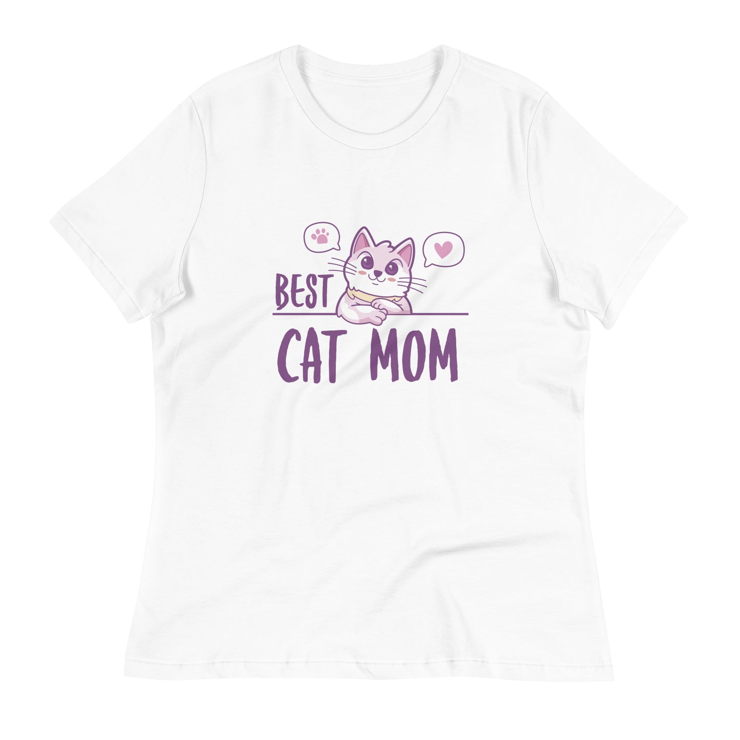 Best Cat Mom Women's Relaxed T-Shirt