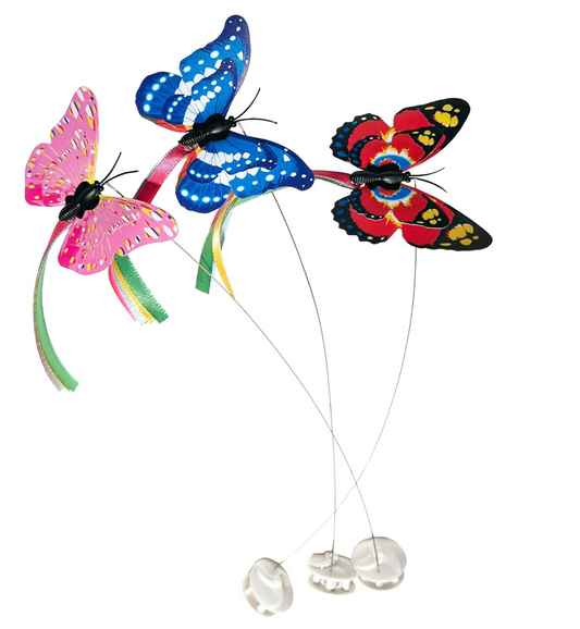 Caroline's Cats Fluttering Butterfly Cat Toy Refill, Replacement Butterflies, Fits All for Paws, Potaroma, Other Brands