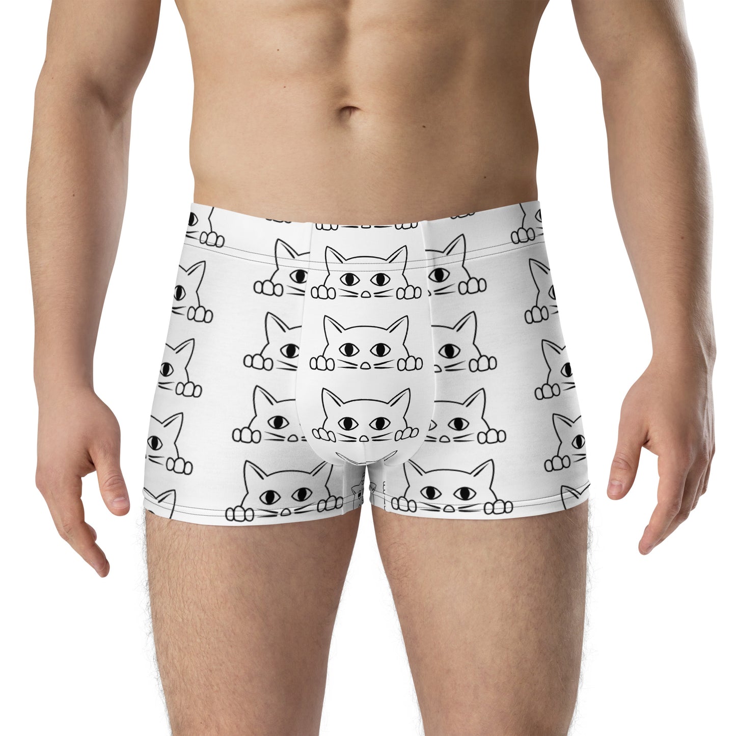 Caroline's Cats Cat Face Boxer Briefs