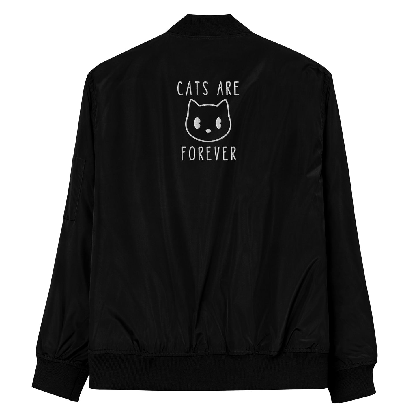 Cats are Forever Premium recycled bomber jacket