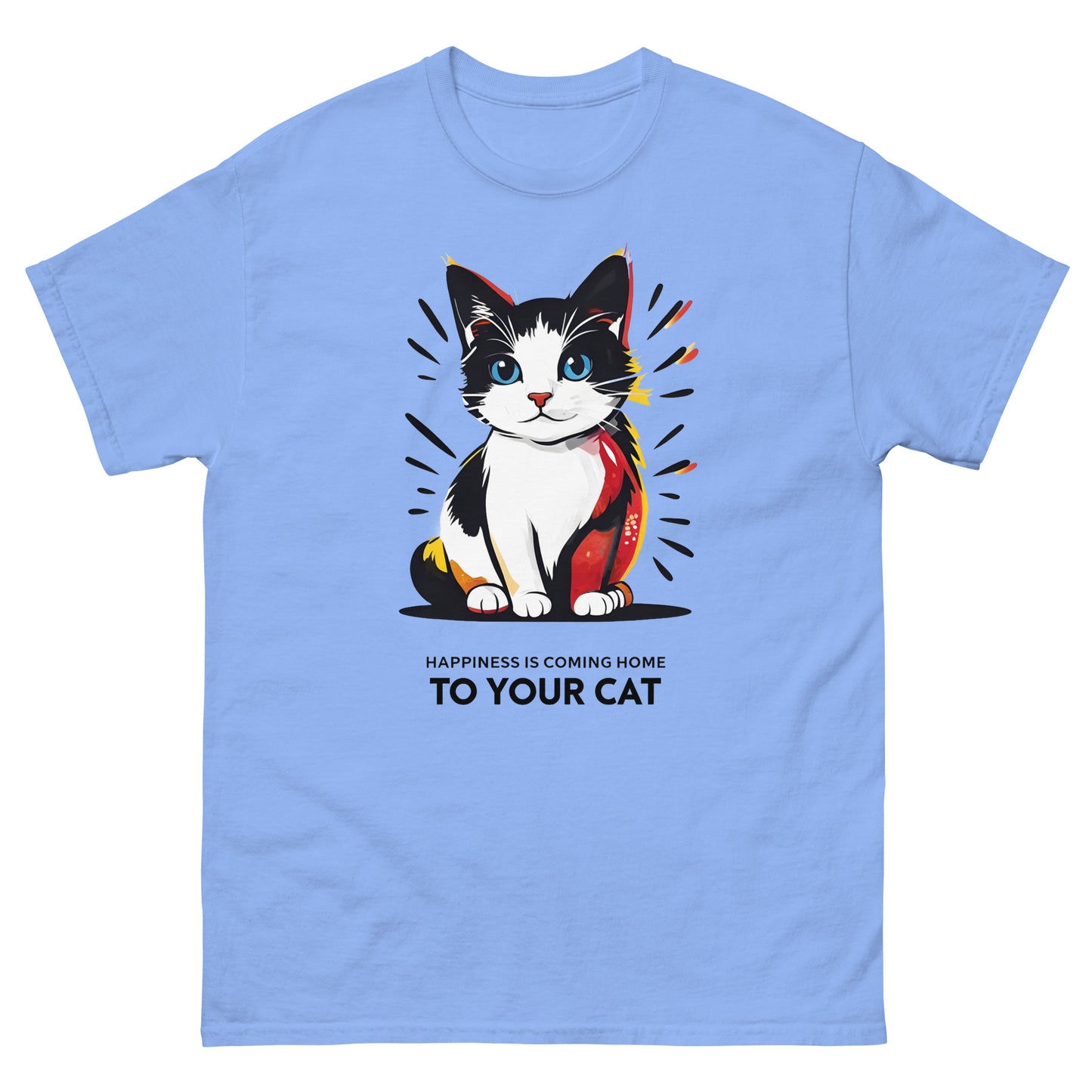 Happiness is Coming Home to Your Cat classic tee