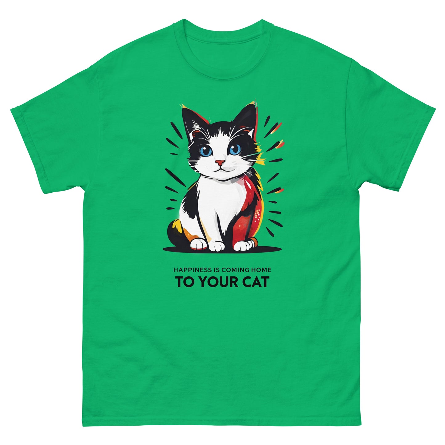 Happiness is Coming Home to Your Cat classic tee