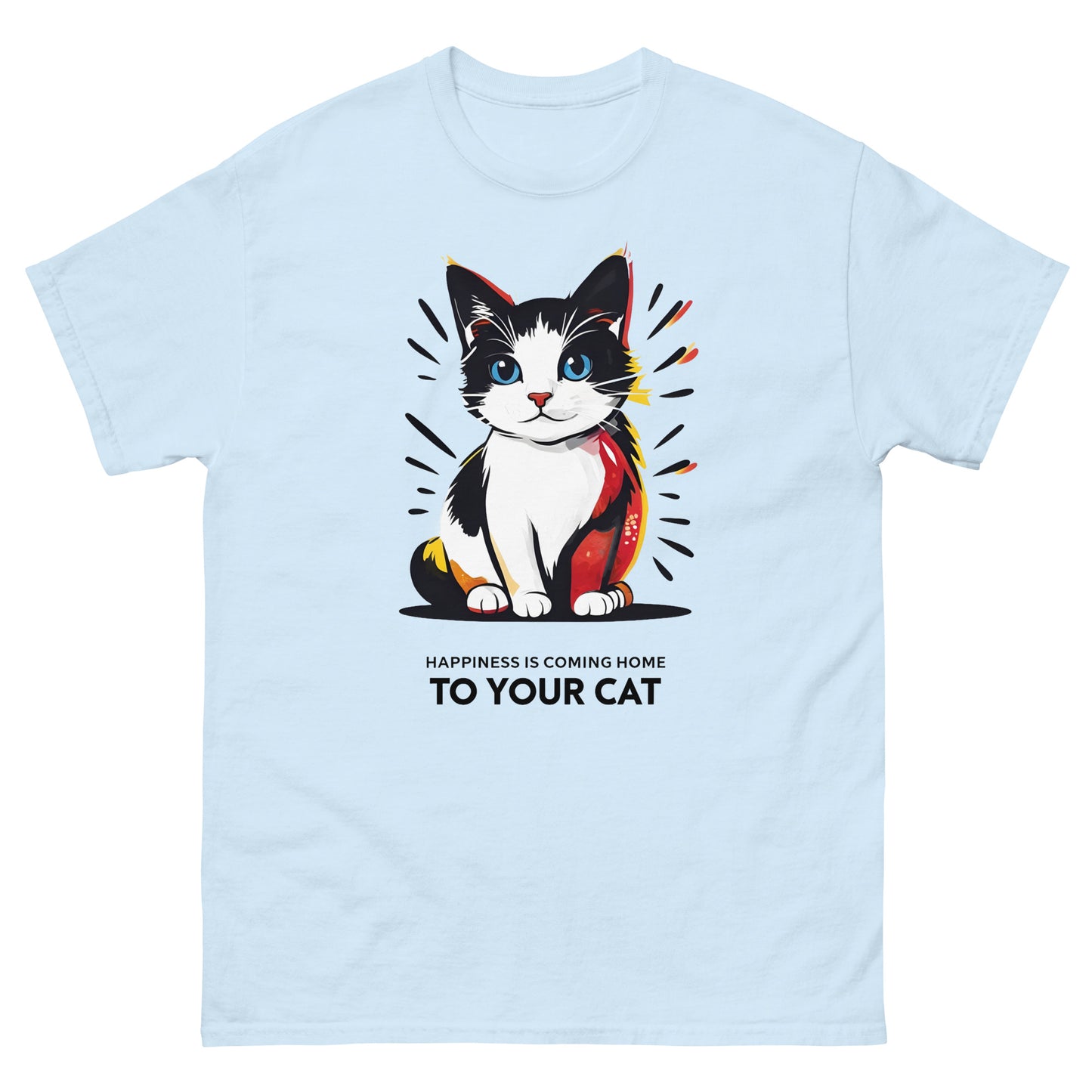 Happiness is Coming Home to Your Cat classic tee