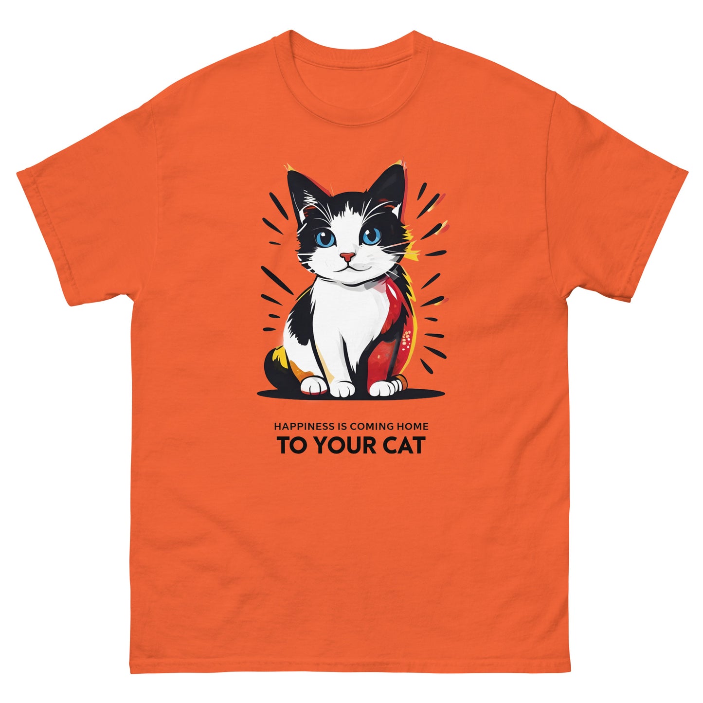 Happiness is Coming Home to Your Cat classic tee