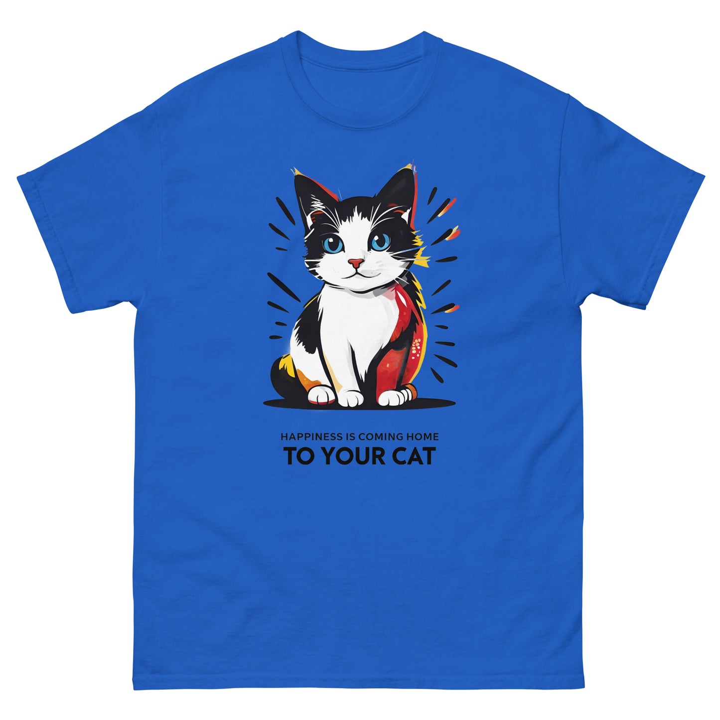 Happiness is Coming Home to Your Cat classic tee