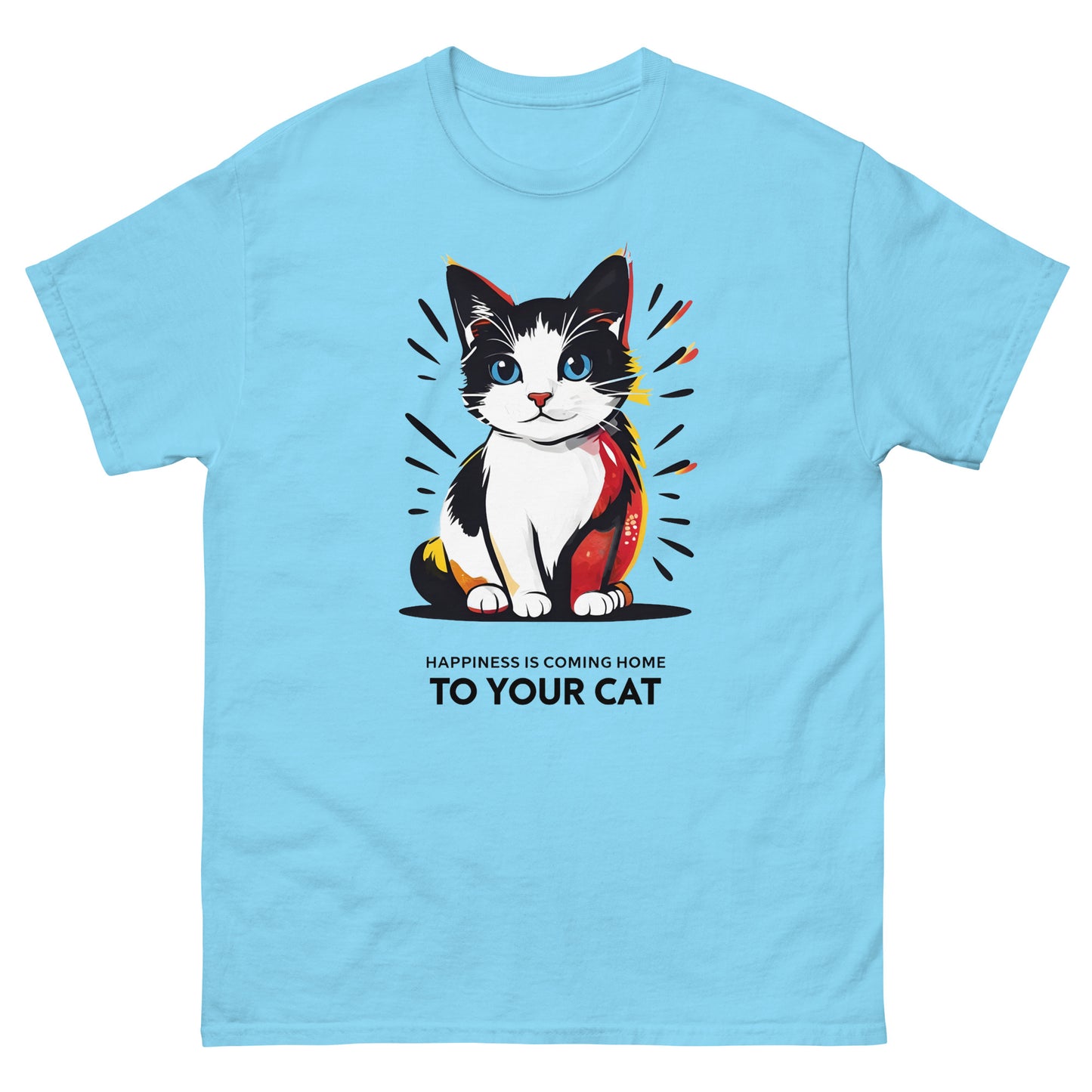 Happiness is Coming Home to Your Cat classic tee