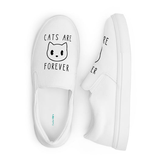 Cats Are Forever Women’s slip-on canvas shoes
