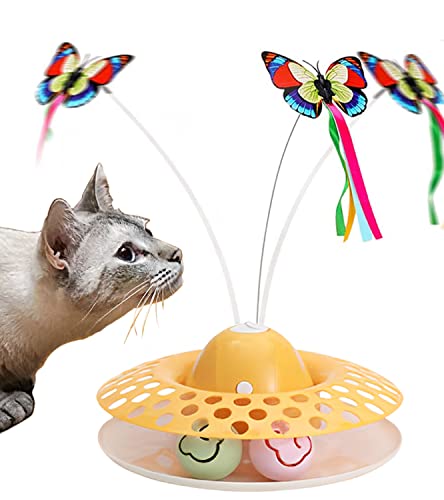 Rotating Butterfly Cat Toy