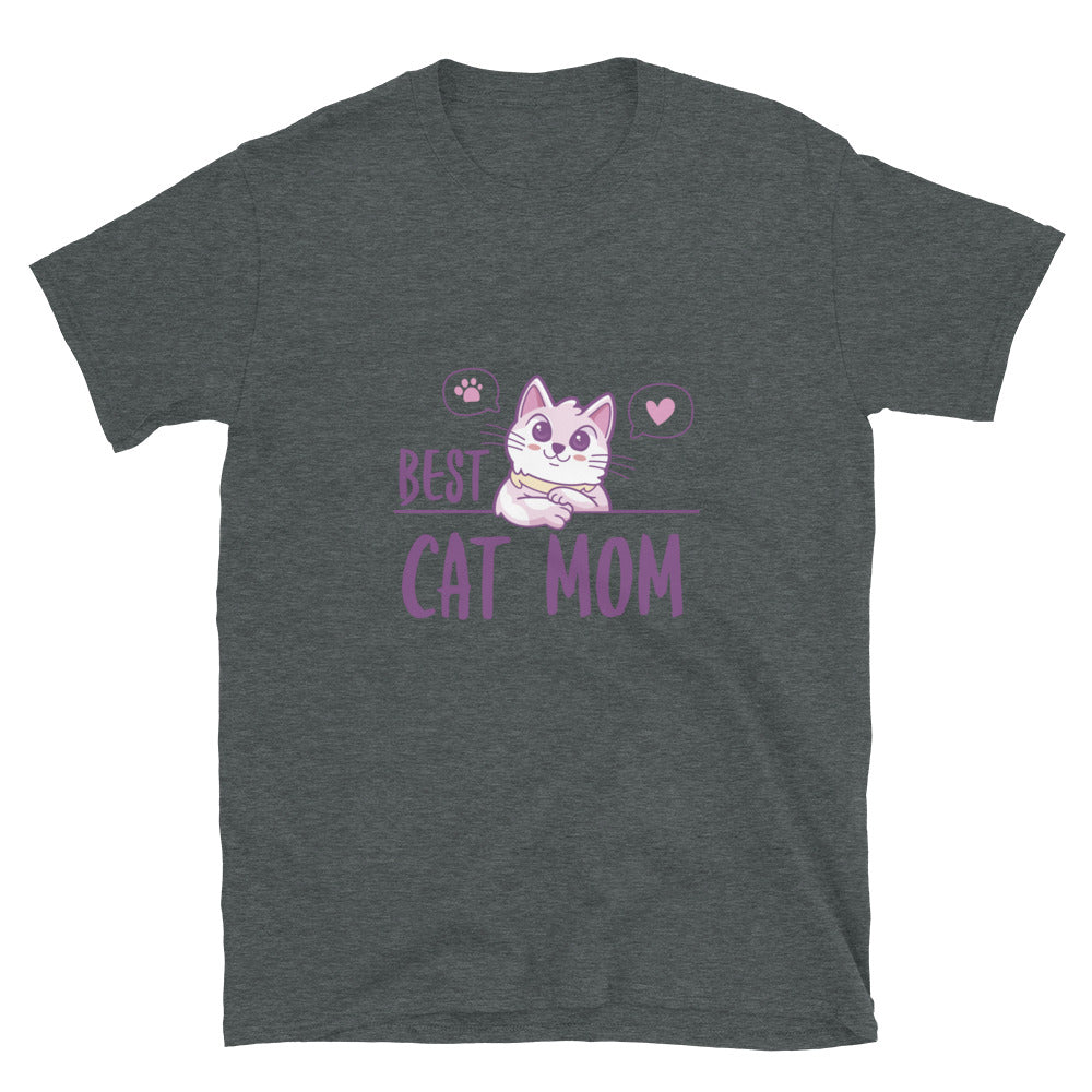 Best Cat Mom Short-Sleeve Unisex T-Shirt